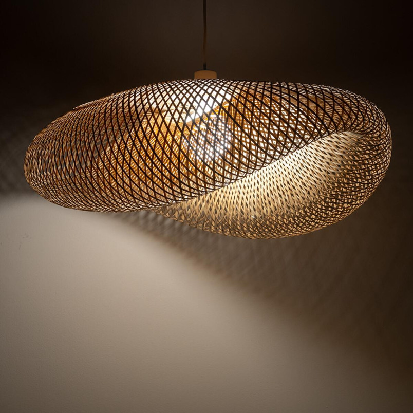Lampa wisząca bambusowa boho Havana 80cm Nowodvorski