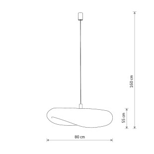 Lampa wisząca bambusowa boho Havana 80cm Nowodvorski
