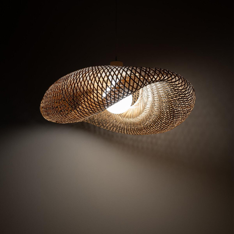 Lampa wisząca bambusowa boho Havana 60cm Nowodvorski