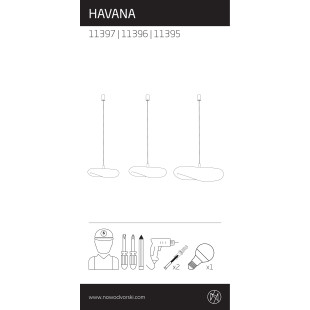 Lampa wisząca bambusowa boho Havana 60cm Nowodvorski