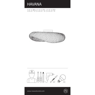 Plafon bambusowy boho Havana 50cm Nowodvorski