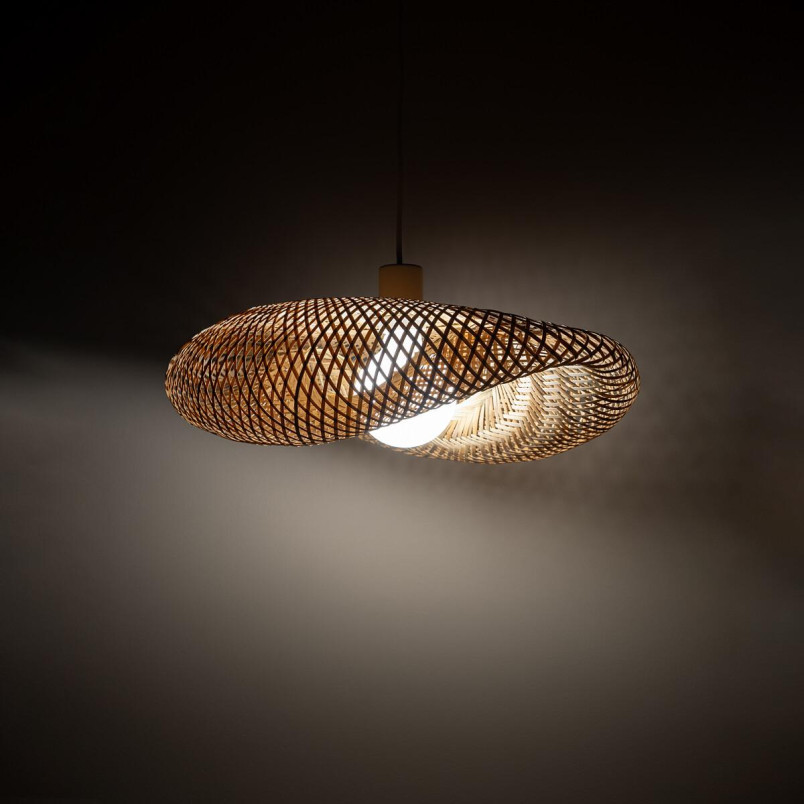 Lampa wisząca bambusowa boho Havana 50cm Nowodvorski