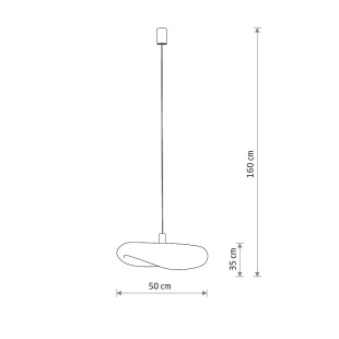 Lampa wisząca bambusowa boho Havana 50cm Nowodvorski