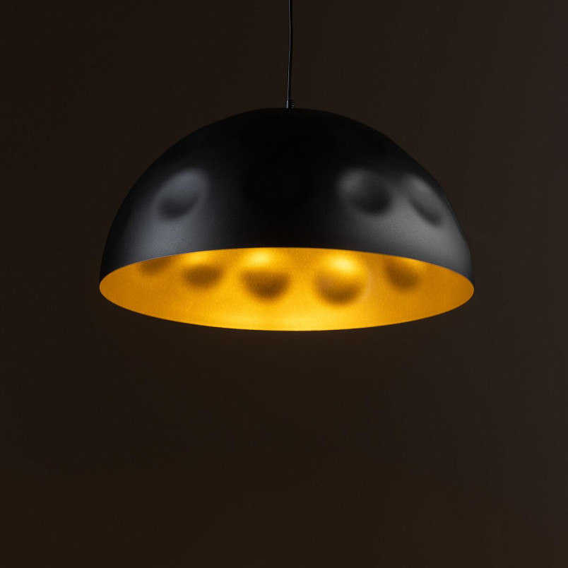 Lampa wisząca półkula loft Hemisphere Hit 50cm czarno-złota Nowodvorski