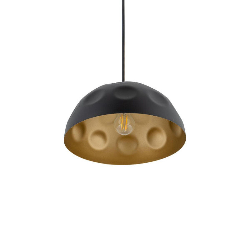 Lampa wisząca półkula loft Hemisphere Hit 33cm czarno-złota Nowodvorski