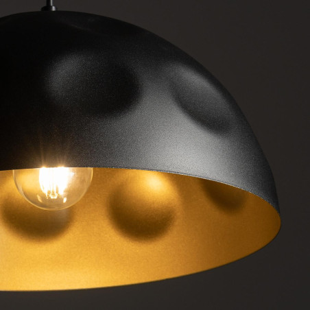 Lampa wisząca półkula loft Hemisphere Hit 33cm czarno-złota Nowodvorski
