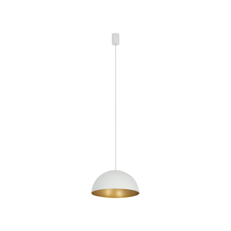 Lampa wisząca półkula Hemisphere Super 33cm biało-złota Nowodvorski