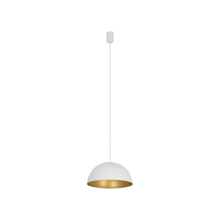 Lampa wisząca półkula Hemisphere Super 33cm biało-złota Nowodvorski