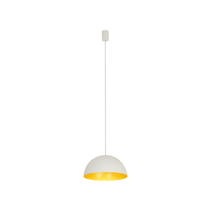 Lampa wisząca półkula Hemisphere Super 33cm biało-złota Nowodvorski
