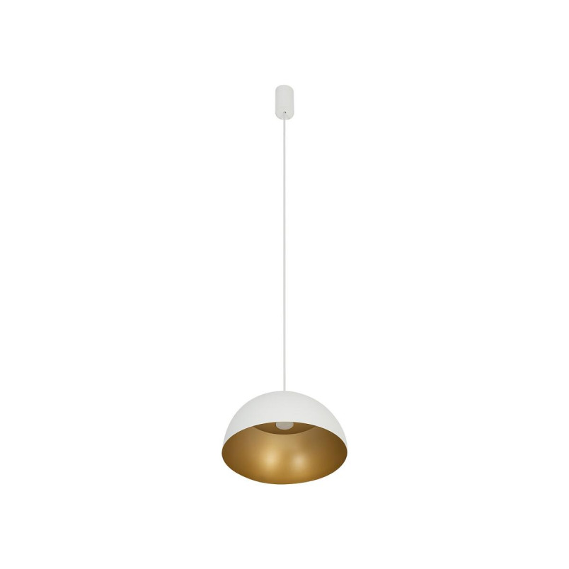Lampa wisząca półkula Hemisphere Super 33cm biało-złota Nowodvorski