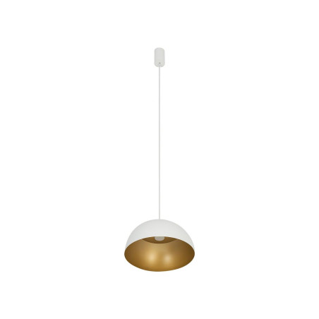 Lampa wisząca półkula Hemisphere Super 33cm biało-złota Nowodvorski
