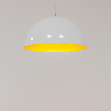 Lampa wisząca półkula Hemisphere Super 33cm biało-złota Nowodvorski