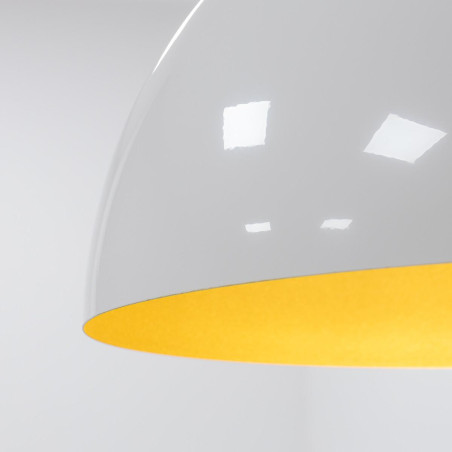 Lampa wisząca półkula Hemisphere Super 33cm biało-złota Nowodvorski