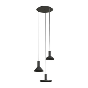 Lampa wisząca modernistyczna Hermanos III 40cm czarna Nowodvorski