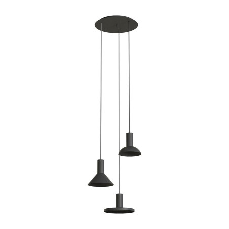 Lampa wisząca modernistyczna Hermanos III 40cm czarna Nowodvorski