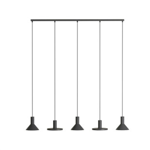 Lampa wisząca modernistyczna Hermanos V 132cm czarna Nowodvorski