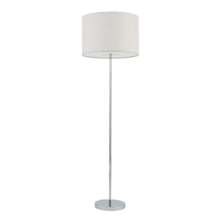 Lampa podłogowa z abażurem Hotel 154cm kremowy / chrom Nowodvorski