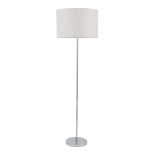 Lampa podłogowa z abażurem Hotel 154cm kremowy / chrom Nowodvorski