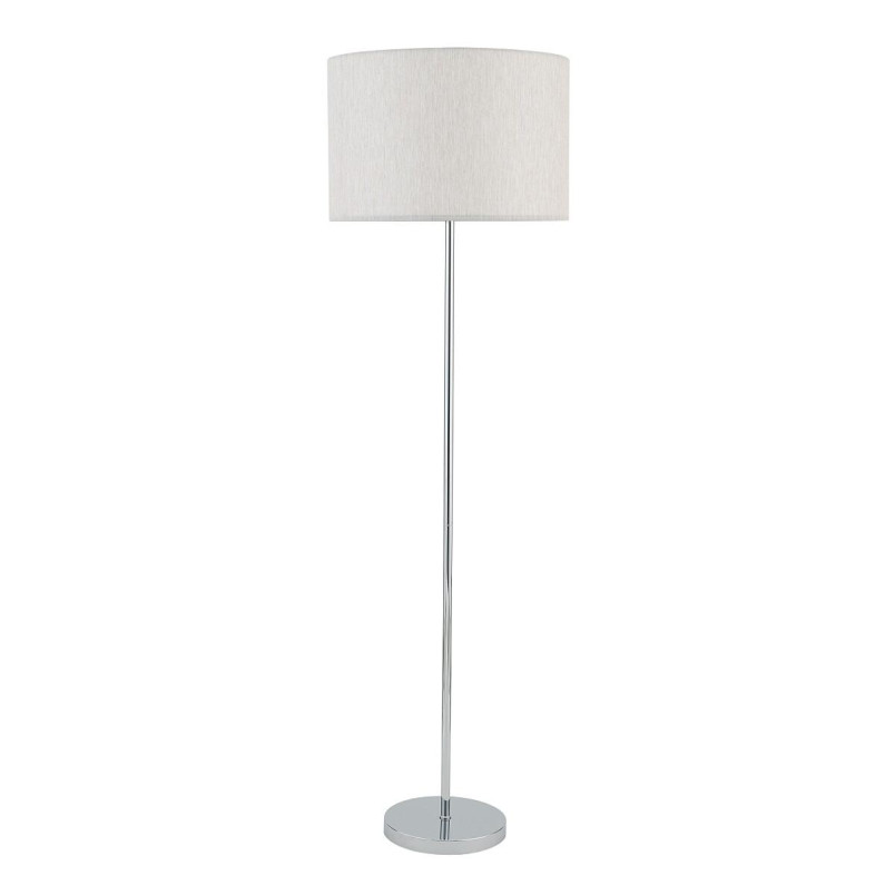 Lampa podłogowa z abażurem Hotel 154cm kremowy / chrom Nowodvorski