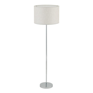 Lampa podłogowa z abażurem Hotel 154cm kremowy / chrom Nowodvorski