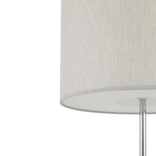 Lampa podłogowa z abażurem Hotel 154cm kremowy / chrom Nowodvorski