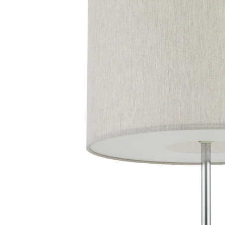 Lampa podłogowa z abażurem Hotel 154cm kremowy / chrom Nowodvorski
