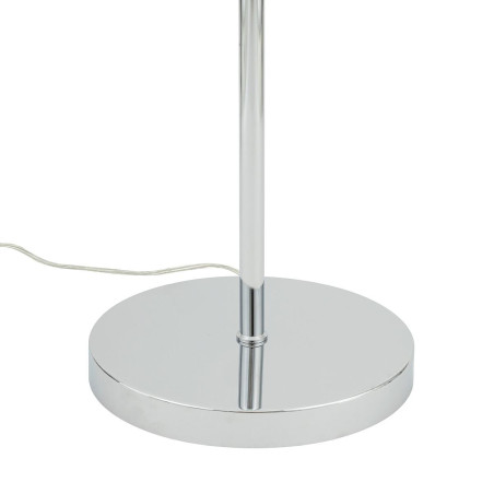 Lampa podłogowa z abażurem Hotel 154cm kremowy / chrom Nowodvorski