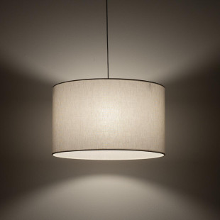 Lampa wisząca z abażurem Hotel 50cm kremowy / chrom Nowodvorski