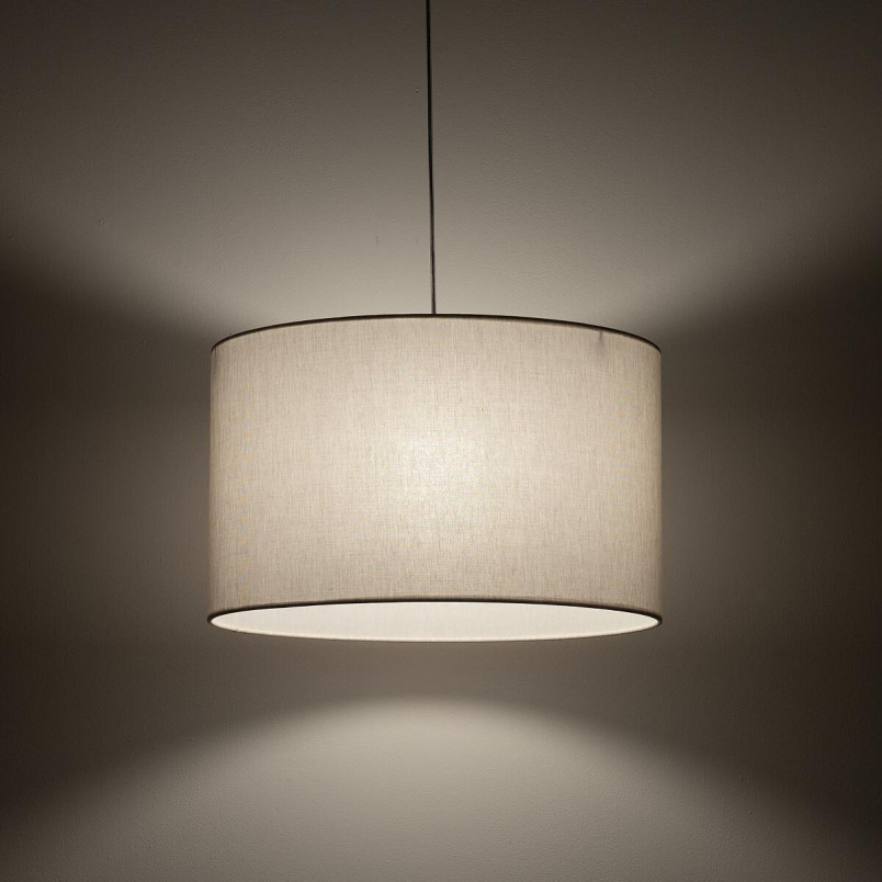Lampa wisząca z abażurem Hotel 50cm kremowy / chrom Nowodvorski