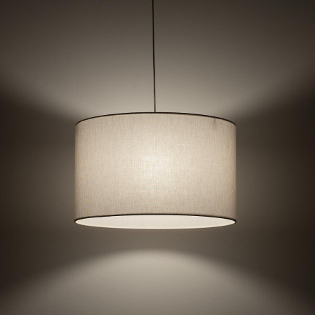 Lampa wisząca z abażurem Hotel 50cm kremowy / chrom Nowodvorski