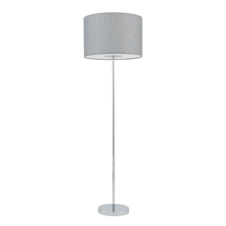 Lampa podłogowa z abażurem Hotel 154cm szary / chrom Nowodvorski