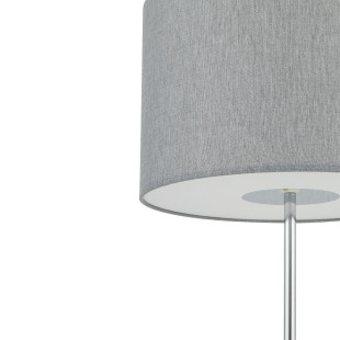 Lampa podłogowa z abażurem Hotel 154cm szary / chrom Nowodvorski