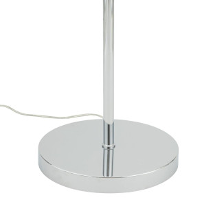 Lampa podłogowa z abażurem Hotel 154cm szary / chrom Nowodvorski