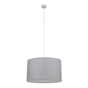 Lampa wisząca z abażurem Hotel 50cm szary / chrom Nowodvorski