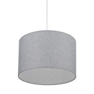 Lampa wisząca z abażurem Hotel 50cm szary / chrom Nowodvorski