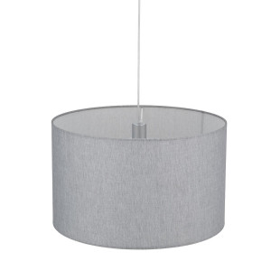 Lampa wisząca z abażurem Hotel 50cm szary / chrom Nowodvorski