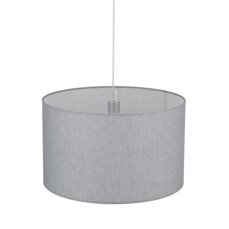 Lampa wisząca z abażurem Hotel 50cm szary / chrom Nowodvorski