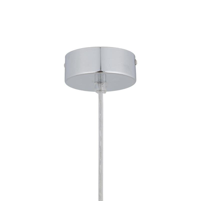 Lampa wisząca z abażurem Hotel 50cm szary / chrom Nowodvorski