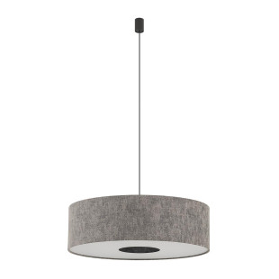 Lampa wisząca z abażurem Lago 65cm szary / grafit Nowodvorski