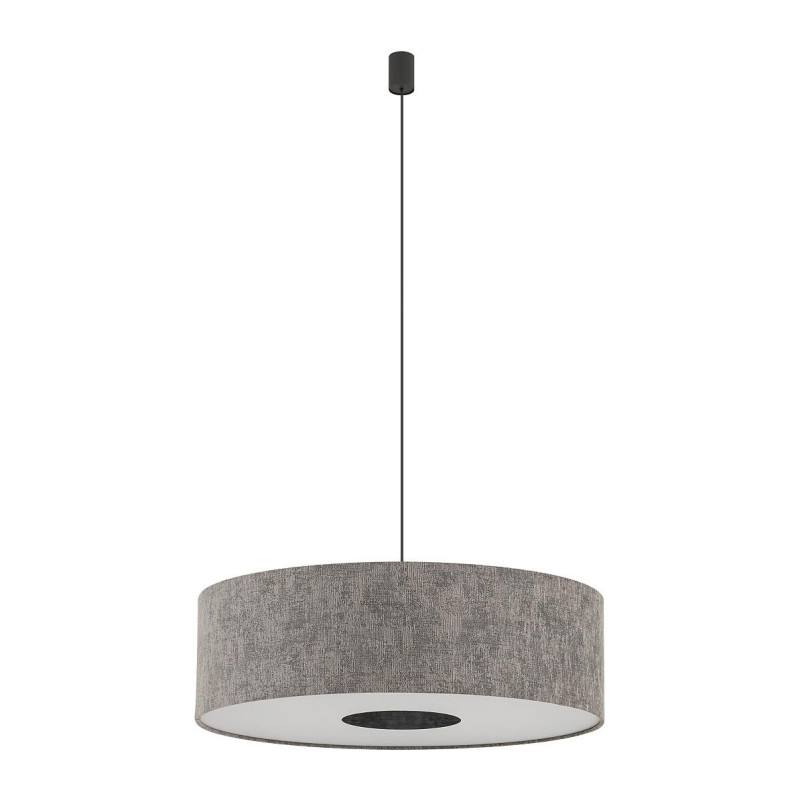 Lampa wisząca z abażurem Lago 65cm szary / grafit Nowodvorski