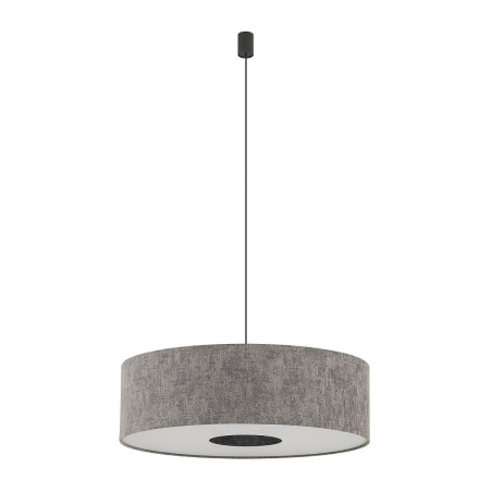 Lampa wisząca z abażurem Lago 65cm szary / grafit Nowodvorski