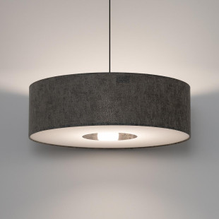Lampa wisząca z abażurem Lago 65cm szary / grafit Nowodvorski