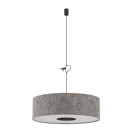 Lampa wisząca z abażurem Lago 65cm szary / grafit Nowodvorski