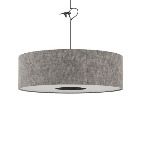 Lampa wisząca z abażurem Lago 65cm szary / grafit Nowodvorski