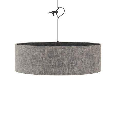 Lampa wisząca z abażurem Lago 65cm szary / grafit Nowodvorski
