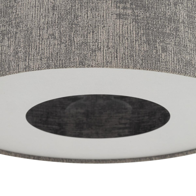 Lampa wisząca z abażurem Lago 65cm szary / grafit Nowodvorski