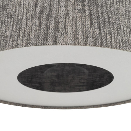 Lampa wisząca z abażurem Lago 65cm szary / grafit Nowodvorski
