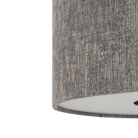 Lampa wisząca z abażurem Lago 65cm szary / grafit Nowodvorski