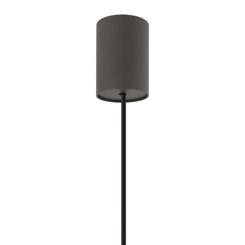 Lampa wisząca z abażurem Lago 65cm szary / grafit Nowodvorski