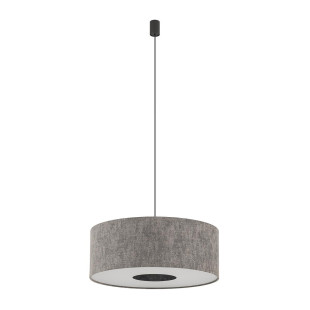 Lampa wisząca z abażurem Lago 50cm szary / grafit Nowodvorski